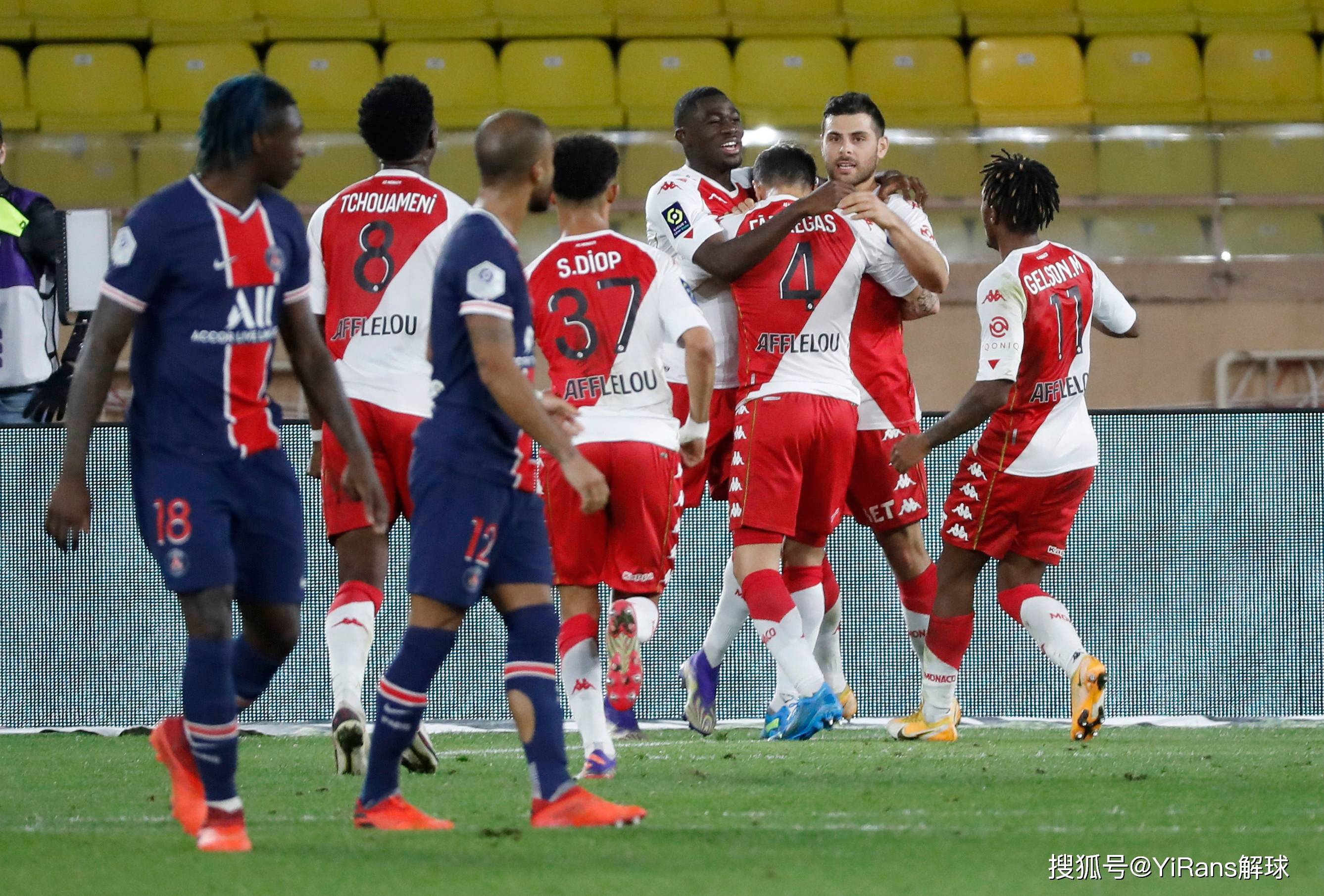 巴黎圣日耳曼以2-1战胜摩纳哥